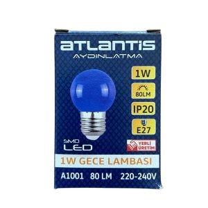 1W-MAVİ GECE LAMBASI